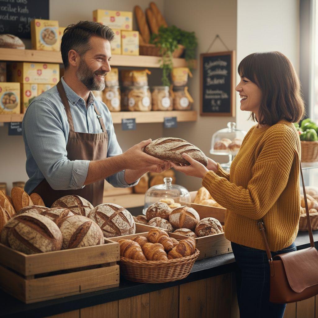 Scène de commerce de proximité